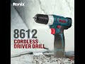 ronix cordless drill 8612