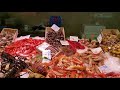 barcelona seafood market西班牙巴塞隆那 海鮮市場品種奇多 目不暇给