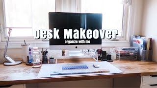 diy bedroom office ♡ desk makeover | vlog #4