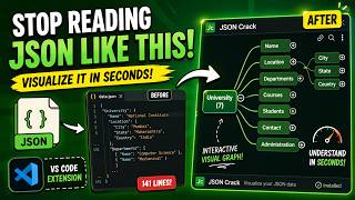 How to Visualize JSON Data Easily in VS Code using "JSON Crack" Extension | IT WALA