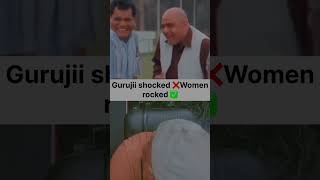 Guruji shocked❌ Women rocked ✅ #funny #shorts #aniruddhacharyaji