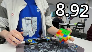 NAR Fail 3x3 OH Average (8.92 Avg, 6.88 Single)