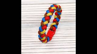 4 Color Paracord Braid Bracelet #shorts