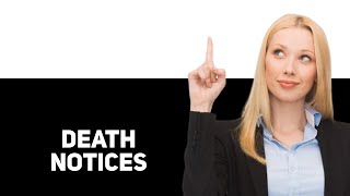 How Do I Find Local Death Notices 2025