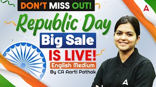 Don’t Miss Out! Republic Day Big Sale Is Live! | By CA Aarti Pathak | English Medium