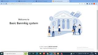 Basic banking system, html,css, bootstarp5....