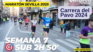 MARATÓN SEVILLA 2025: 🎯 SUB 2h50' Semana 7: CARRERA DEL PAVO 2024 CUENCA el 31-12-2024 🦃