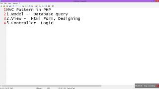 #php #mvc MVC(Model,View,Controller) Introduction - PHP Video Tutorial