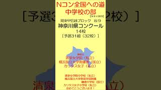 【Nコン2023】Ｎコン全国への道　中学校　神奈川 #shorts