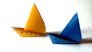 Origami Paper Sailboat/ How to Make a Paper Sailboat- DIY