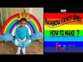 Rainbow fancy dress for kids tutorial/How to make?/ costume DIY