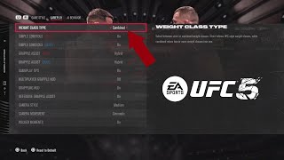 EA Sports UFC 5 - How to do Openweight Fights