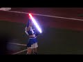 【4k】2023.8.10 工藤彩音 勝利後 パフォーマンス ライトセーバー ファイターズガール エスコンフィールド北海道