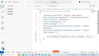 php executable path in vscode using xampp server