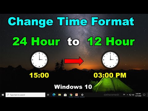 How to Change Time Format From 24 Hour to 12 Hour In Windows 10