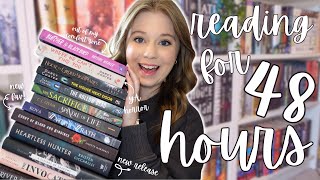 reading 6 books in 48 hours for a weekend of peace! | realmathon peace talks reading vlog