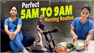 Perfect 5 AM to 9 AM Morning Routine || Telugu Vlogs || Durga Yeramala