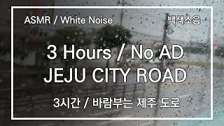 제주 일주동로에 다니는 자동차 소리, 세상 소리에 적응하는 도로 백색소음  City Road White Noise