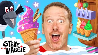 Finger Family Gingerbread House Story for Kids with Steve and Maggie | Ice Cream