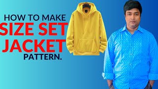 How To Make Size Set Jacket Pattern | Easy Jacket Pattern Making | Winda Cad Tutorial |