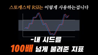 100만원을 1억으로 만들어준 매매기법 12장 -스토캐스틱 RSI 100% 활용법 (이 방법으로 시드100배넘게 불림)