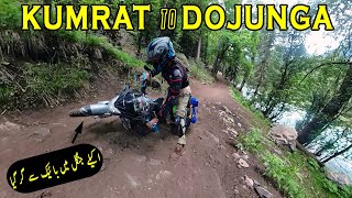 Fell from bike in Kumrat Jungle towards Dojanga | Northern Pakistan on Honda Cb150f | S 01 Day 03