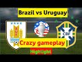 Brazil and Uruguay Copa america highlight 2024.!