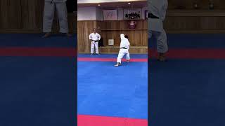 Arimoto-kata  demonstrates kata Bassai-dai