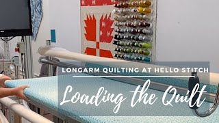 Loading a Quilt with Zipper Leaders