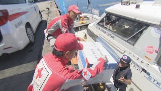 島に住む被災者に支援物資をスムーズに届ける　高松市と直島で海上輸送訓練　香川