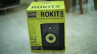 KRK ROKIT RP8 G4 (Generation 4)  unboxing and quick test