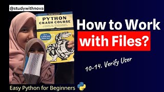 #80 Let's Code Python Crash Course | studywithnova