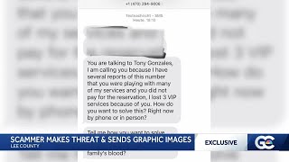 Lee County woman receives graphic scam threat via text message