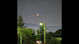 Google Pixel 6 pro astrophotography mode test. moonset〜星空撮影テスト、夜景モード、天体写真① 2日月の入り、地球照。スマホ　カメラテスト