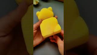 how to make a teddy bear 🧸 out of a sponge