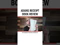 adams receipt book review