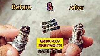 SPARK PLUG MAINTENANCE BASIC CLEANING / READING.