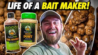 DAY IN THE LIFE OF MAKING CARP FISHING BAIT AT PARKER BAITS!