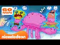 Spongebob | Pertarungan-pertarungan Monster Terbesar SpongeBob! Kompilasi 1 Jam | Nickelodeon Bahasa