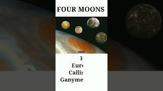 Jupiter's four moons and their diameter #shorts