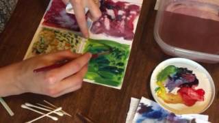 Reductive techniques for watercolor monotype