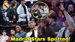 Real Madrid Stars STORM El-Classico Basketball Game🔥Mbappe Reactions,Vinicius,Alaba,Brahim,Modric