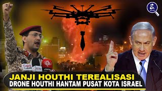 NGERI, SERANGAN HOUTHI BISA LENYAPKAN TEL AVIV! Fakta Serangan Drone Houthi di Jantung Kota Israel