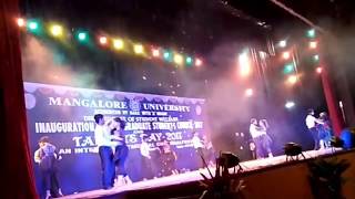 Mangalore university romantic couple dance on talents day 2017