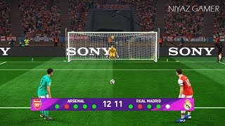 Arsenal vs Real Madrid | Penalty Shootout | PES 2019 Gameplay PC