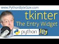 The tkinter Entry Widget