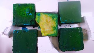 Soft Deep VIbrant Green Gym Chalk Crush ASMR | Relaxation | Concentration | Study