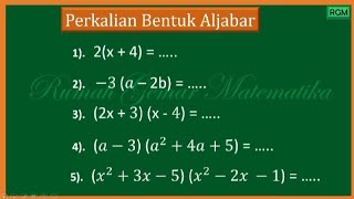 Perkalian Aljabar #aljabar