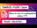 Single switch case with multiple values : Java.