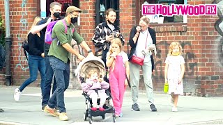 Ryan Reynolds & Blake Lively Have Fun With Their Daughters While Out On An Afternoon Walk In N.Y.